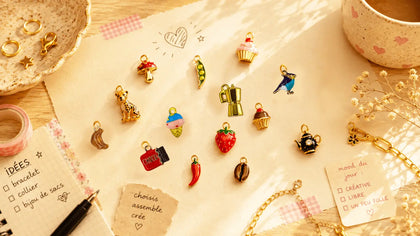 Charms pour bracelets, colliers et bijoux de sac🍒