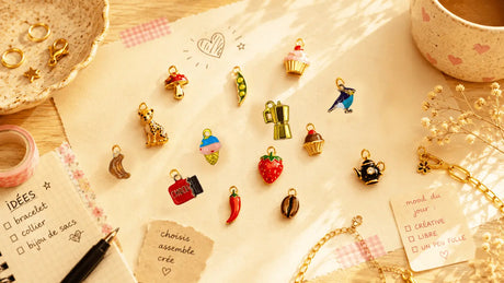 Charms pour bracelets, colliers et bijoux de sac🍒