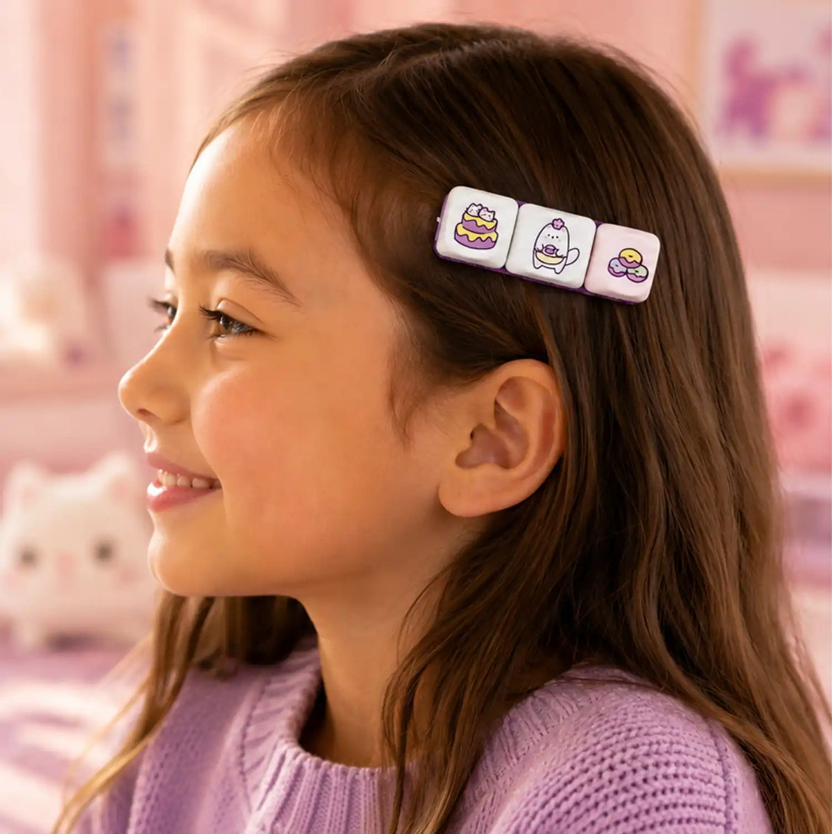 Kitten baker 🧁🐱 | cute cat hair clip for kids