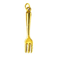 alt="charm mini fourchette dorée pour bracelet et collier personnalisé"