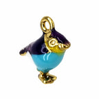 Autre face du charm oiseau violet turquoise Éden