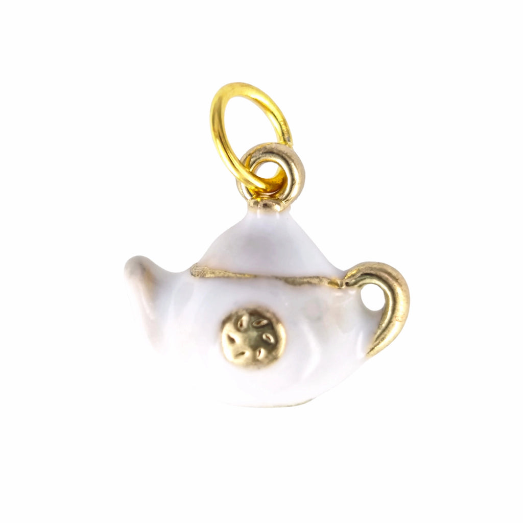 Charm tasse dorée Moka pour bracelet charms personnalisé et collier kawaii