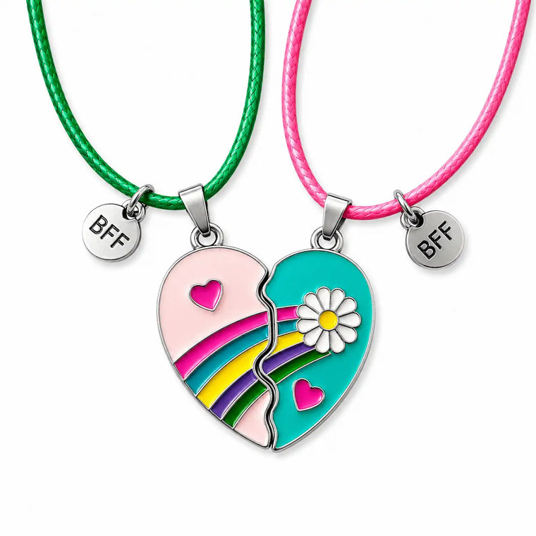 Daisy Silver BFF 🌼🩵 | collier d’amitié pour 2